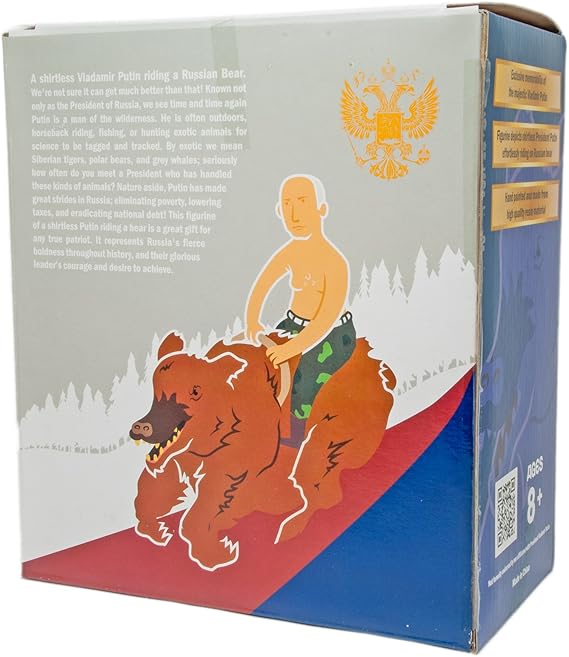 putin riding bear action figure