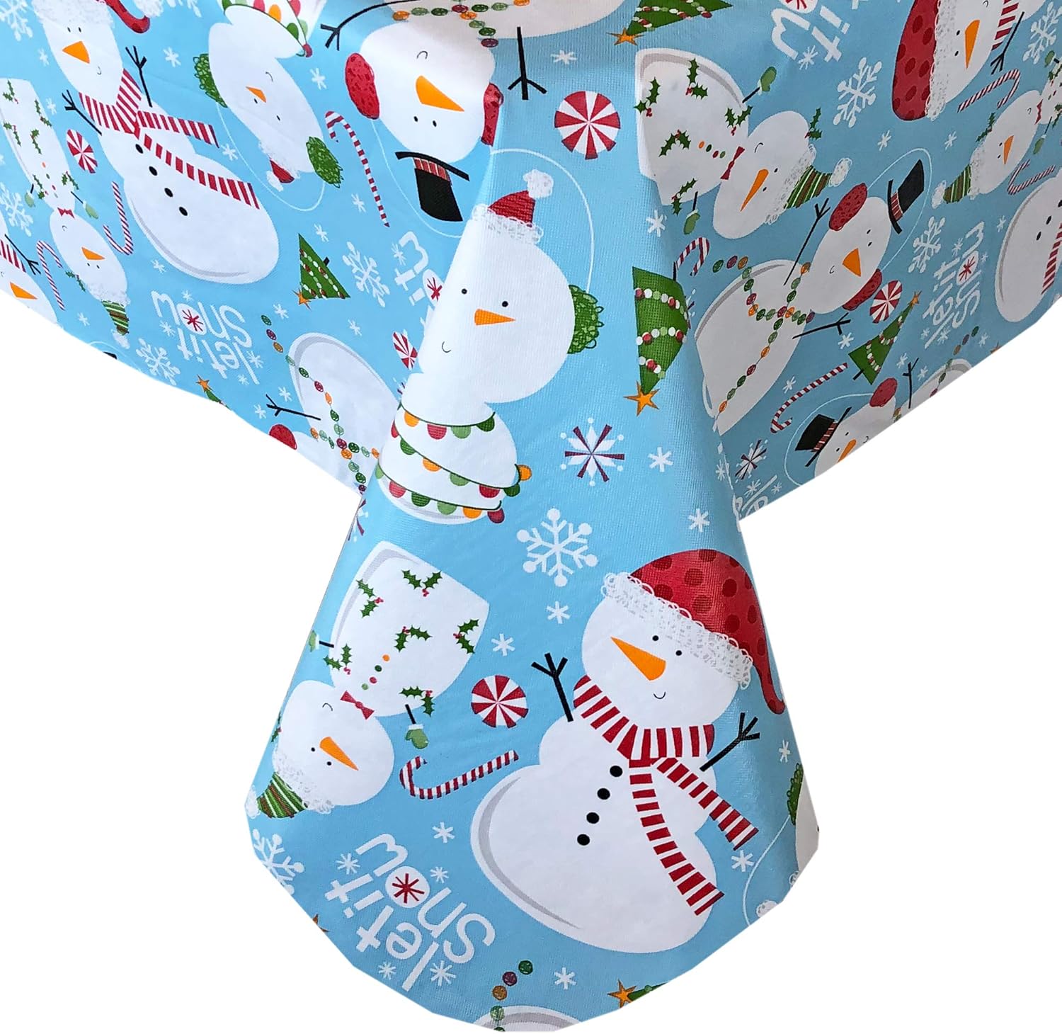 Best round snowman table cloth