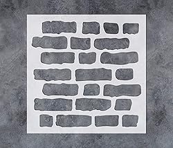 GSS Designs Brick Stencil Template - Reusable Wall