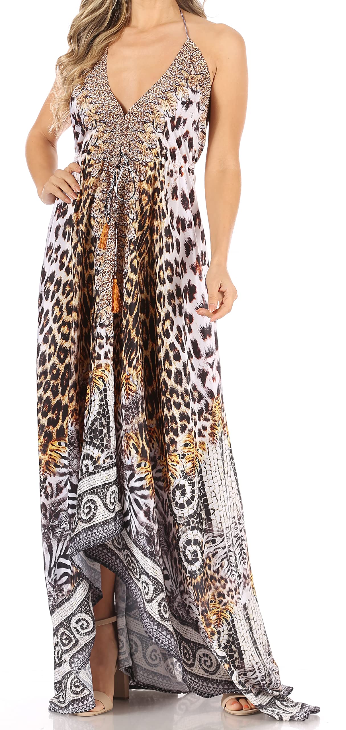 Sakkas 1817 - Lizi Womens Maxi High-low Halter