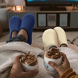QFH Womens Mens Indoor Home Slippers Adult