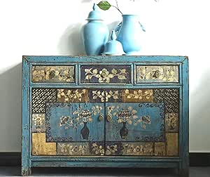 OPIUM OUTLET Aparador Comoda de Noche chifonier Chino, para dormitorios