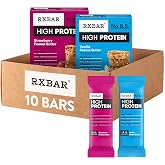 RXBAR High Protein Bars, 18g Protein, Gluten Free, Protein Snacks, 2-Flavor Variety Pack (2 Boxes, 10 Bars)