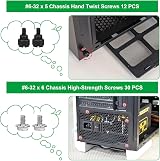 LuKaiSen 510 PCS Computer Screw Assortment Kit Standoffs #6-32 M3 M2 M5 Screws view 7