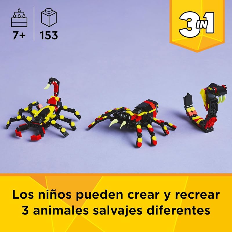 Creator 3 en 1 Fauna Salvaje: Araña Misteriosa 31159