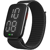REACHER Vibrating Alarm Clock Watch, Comfort Wake-Up Alarm Wristband | 7-Day Battery, Wearable Vibration Wrist Alarm for Shared Bedrooms, Hearing impaired&amp; Dorms, Zinc Case with Comfort Weave Loop