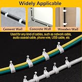 Dekukar 400pcs Cable Clips 4 Sizes Storage Box 4-10mm Wire Tidy Nicely view 5