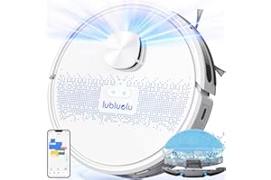Lubluelu Robot Vacuum and Mop Combo, 3000Pa 2 in 1 Robotic Vacuum Cleaner, LiDAR Navigation, 5 Smart Mappings,10 No-go Zones, WiFi/App/Alexa, Mop Vacuum Robot for Pet Hair, Carpet, Hard Floor