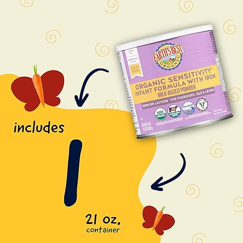 Earth's Best Organic Sensitivity Infant Formula for Babies