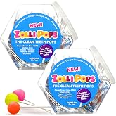 Zollipops Clean Teeth Pops, Sugar-Free, Assorted Fruit Flavors, 5.2 oz | Zero sugar, dentist-approved lollipops help prevent cavities; great for kids, diabetics &amp; keto diet; dye-free