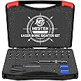 MidTen Laser Bore Sight Kit with Button Switch, Professional Red/Green Laser Bore Sighter with 32 Adapters for 0.17 to 12GA Calibers, Powerful Hunting Equipment