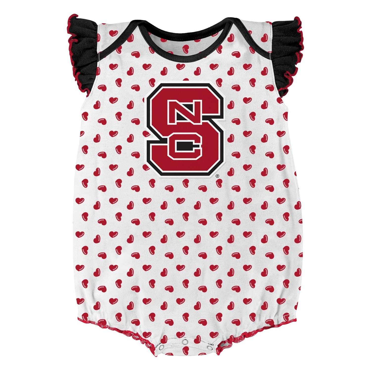 NCAA by Outerstuff NCAA boys Heart Fan 2 Piece Onesie Set