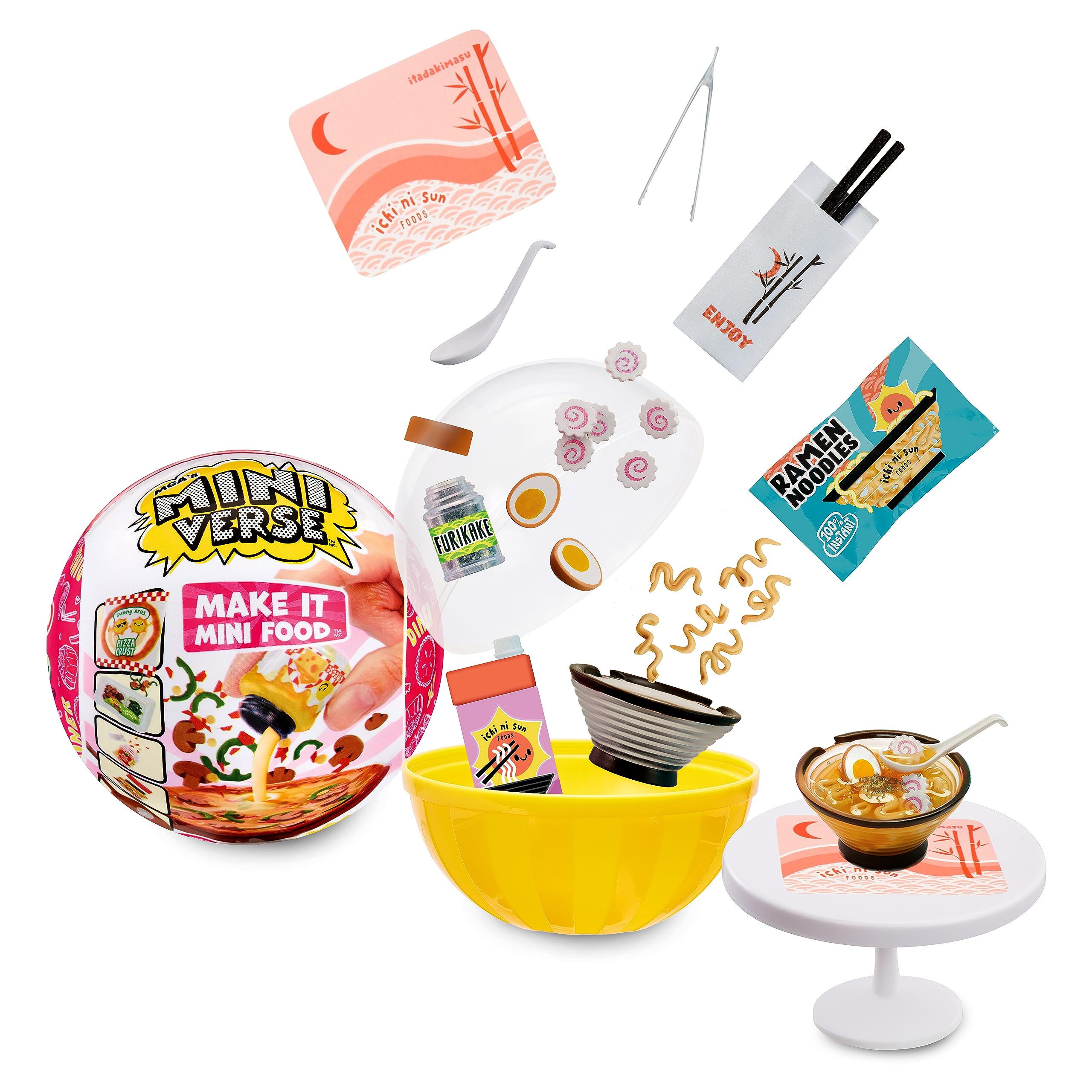 MGA's Miniverse Make It Mini Food Series 2 Dinner Pack Bundle (3 Pack) Mini Collectibles, Blind Packaging, DIY, Resin Play, Replica Food, NOT EDIBLE, Collectors, 8+