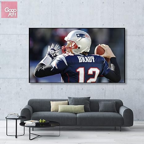New England Patriots Rob Gronkowski Poster Photo Painting On Canvas Wall Art Vintage Nautical Home Decor Posters Prints Home Garden