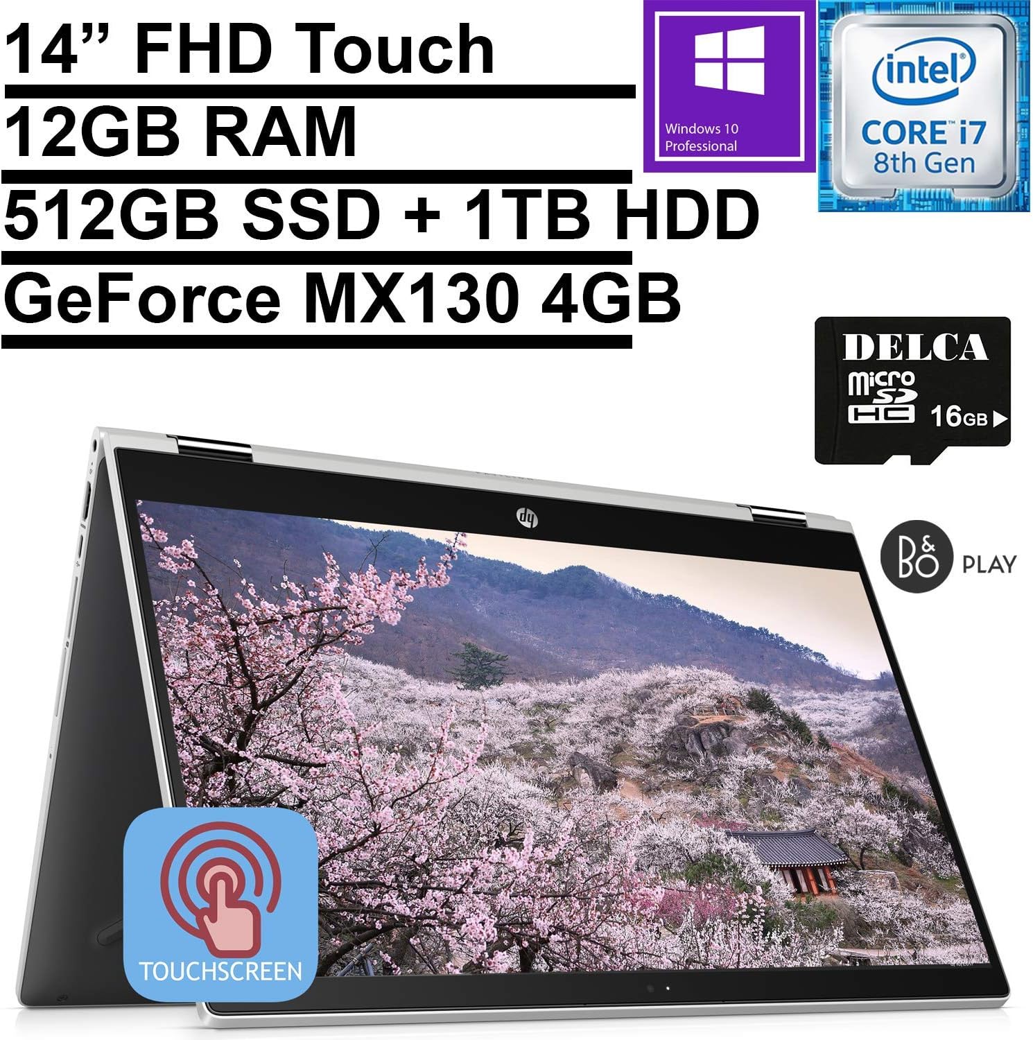 2020 HP Pavilion X360 2-in-1 Convertible Business Laptop | 14