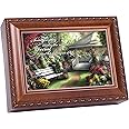 Cottage Garden Gazebo Some People Make World Special Woodgrain Rope Trim Jewelry Music Box Plays Wonderful World