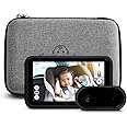 Tiny Traveler Baby Monitor Portable Baby Car Camera with Add-On Camera & Travel Kit, Night Vision HD 720p 5" Touchscreen, Battery Powered, Split-Screen, Travel Pouch Included - Black