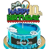 Amazon.com: Ephlyn 1Pcs Video Game Happy 10th Birthday Cake Topper ...
