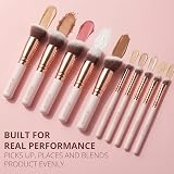 Lamora Kabuki Makeup Brush Set 10 Pc Synthetic Premium Brushes view 8