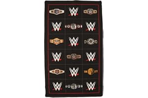 FUN.COM WWE Championship Belt Rug, World Wrestling Entertainment Front Doormat, Indoor Outdoor WWE Home Decor Door Mat ST