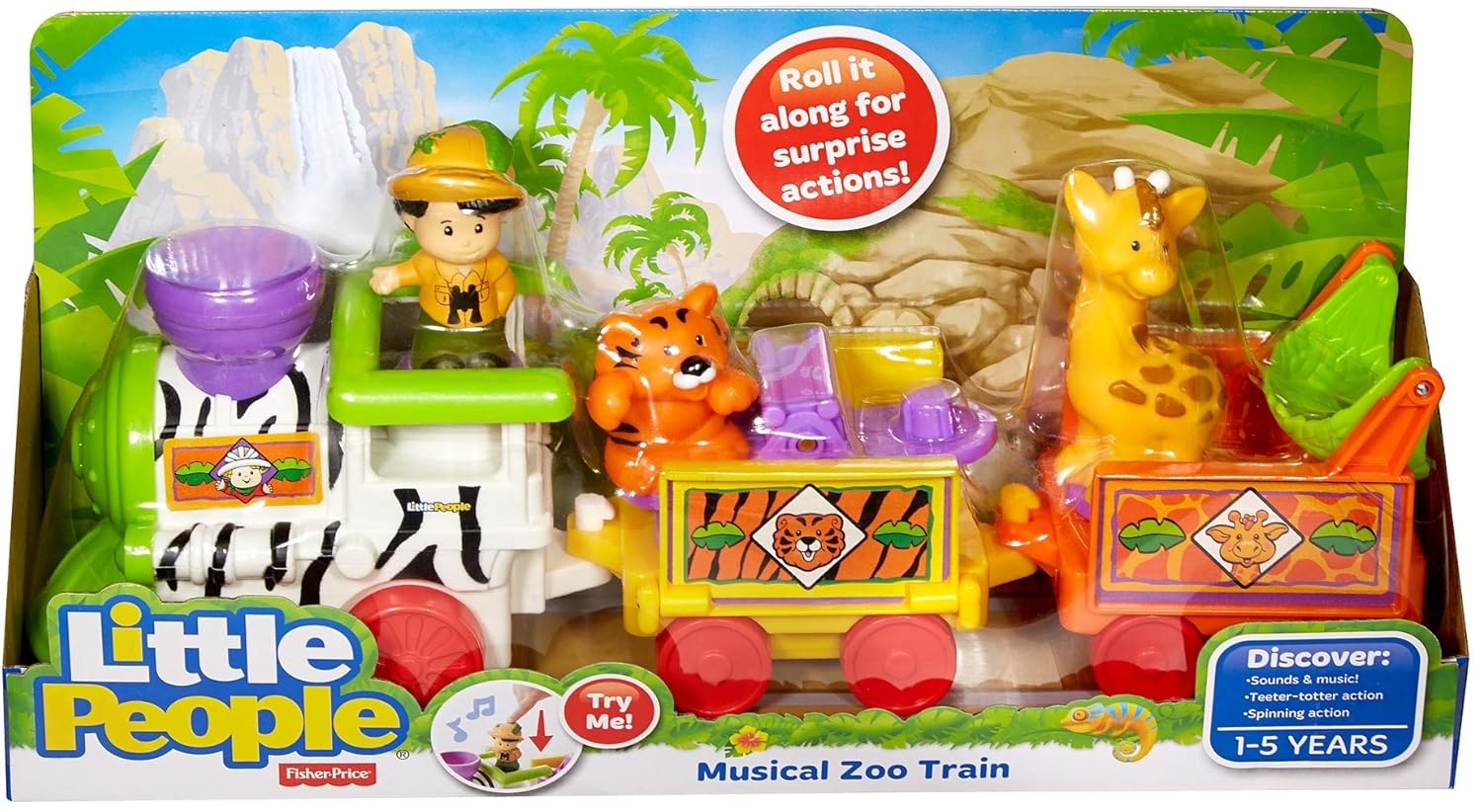 little people musical zoo train