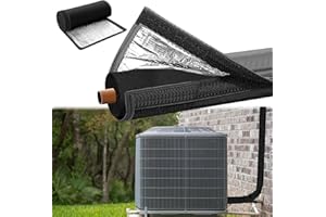 LYCARESUN 3 Layers HVAC Copper Pipe Insulation Cover, 600D Oxford 72x10.2 Inch Ac Line Pipe Insulation Wrap Outdoor, Waterproof Copper Line Insulation Sleeve for Central Air Conditioning Mini Splits