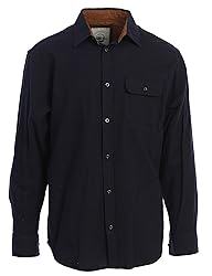 Gioberti Men's Brushed Solid Flannel Shirt with