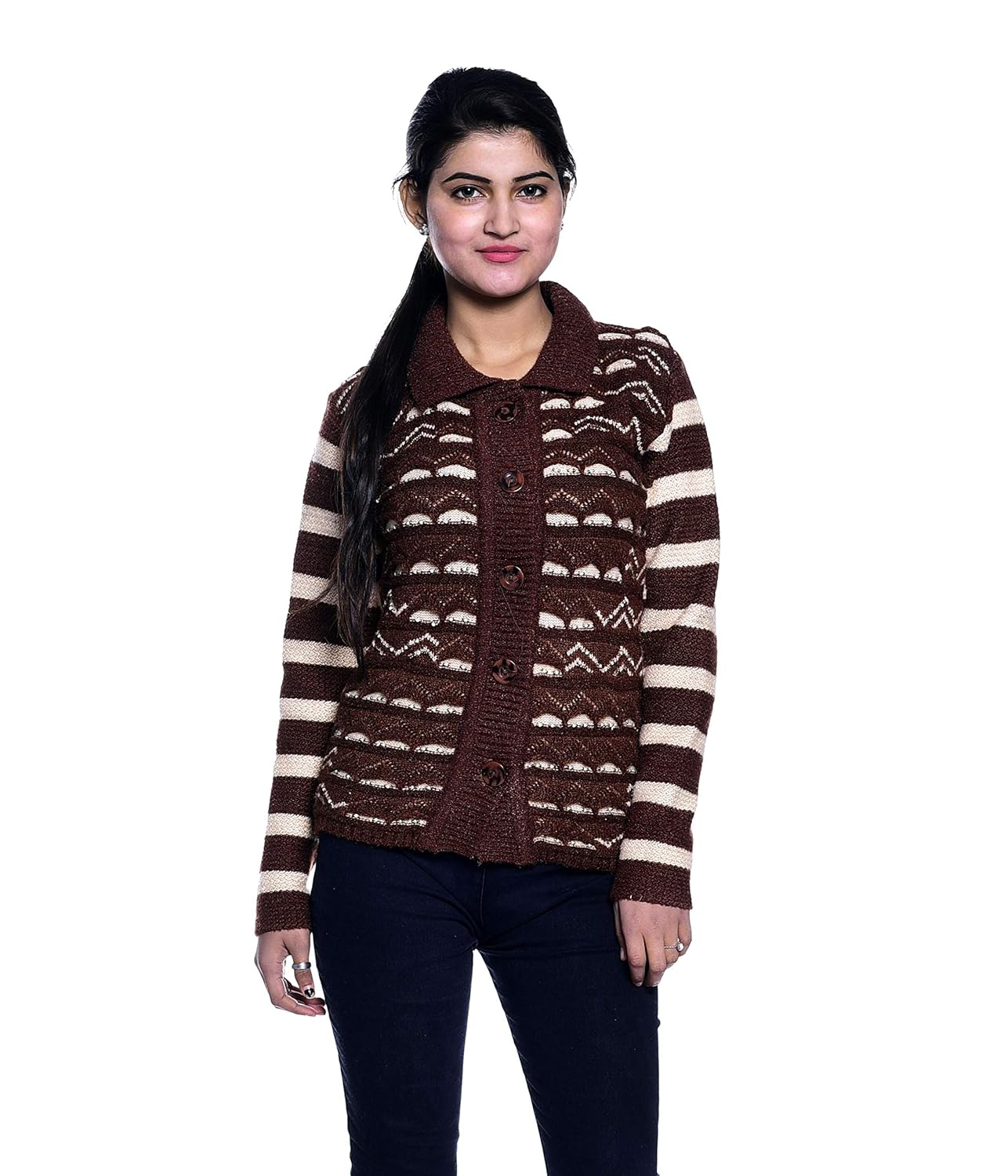 pilot full sleeve women's woolen cardigan