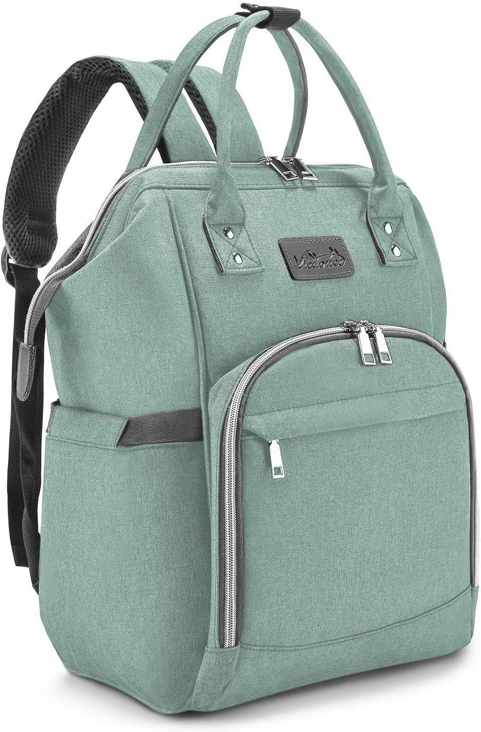 Viedouce Luierrugzak Luiertas Babytas Waterdichte Oxford Stof Grote Capaciteit Om Uit Te Gaan Multifunctionele Rugzak Met 1 Aankleedkussen En 2 Kinderwagengordels Cyaan Amazon Nl