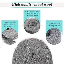 30FT Steel Wool Fill Fabric Roll, Coarse Wire Wool