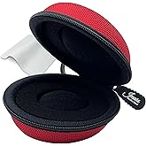 JMARS Travel Watch Case – Shock-Tested Protective Storage for 1 Watch | Fits Rolex, Apple Watch, G-SHOCK | Nylon Shell with Cushion & Microfiber Cloth (Red)