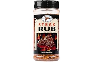 Hi Mountain Seasoning | STEAK RUB | Western Style BBQ Rub | Steak Seasoning | Delicious on Beef, Pork, and Venison including Deer & Elk | 10 Oz
