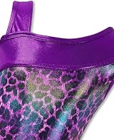 Gogokids Girls Three-Piece Gymnastics Set Leotard Shorts Hairband Sparkling view 2