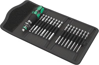 Wera Kraftform Kompakt 60 Bit Set 17pc PH PZ SL TXBO HEX Driver Rapidaptor