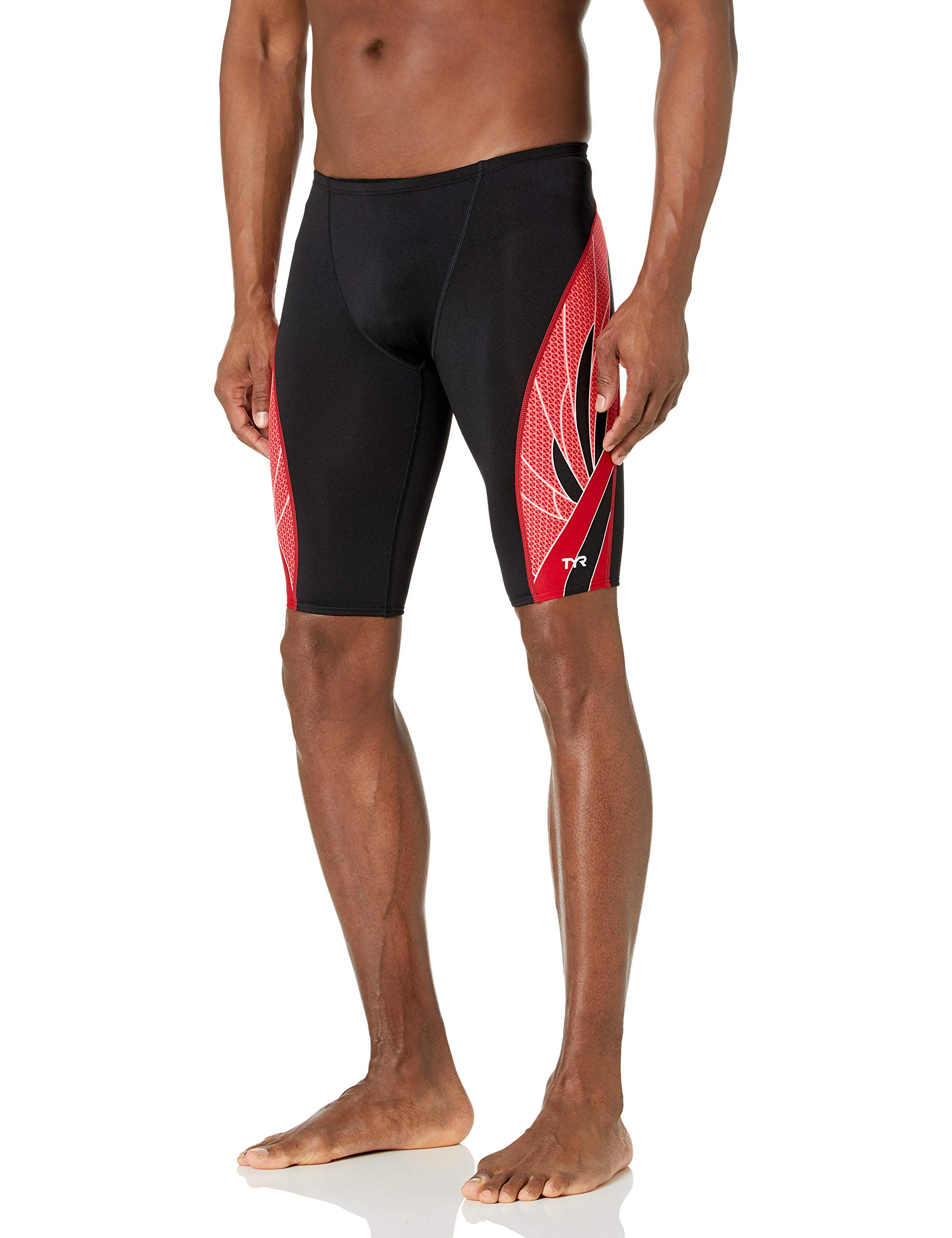 TYR Men SPX7 002 32 Phoenix Splice Jammer - Black/Red, Medium