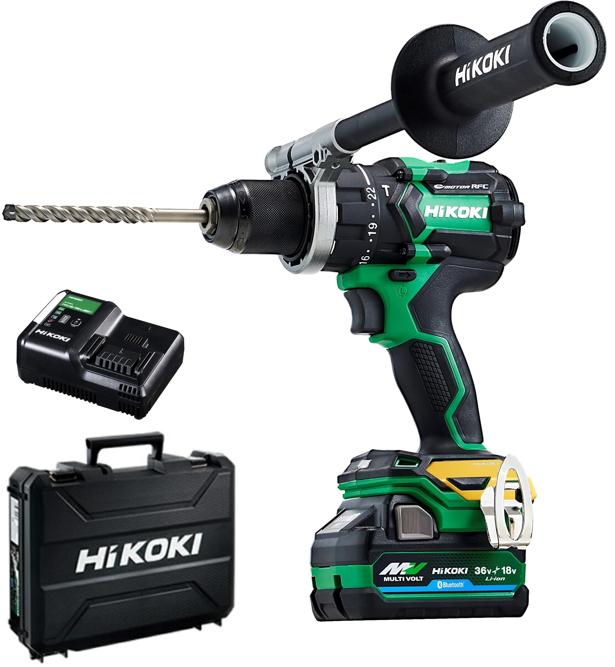 HiKOKI DV36DC (XPSZ) 36V Rechargeable Vibrating Driver Drill + Color Plate (Light Gold)