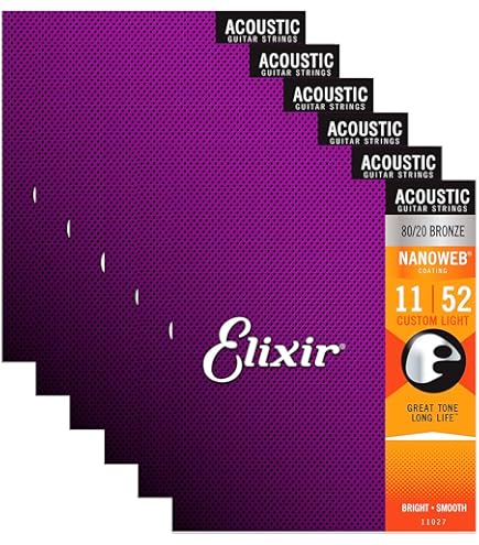 Elixir Set Corde Chitarra Acustica 16027 Nanoweb Phosphor Bronze 011/052 - Raffaele Inghilterra - Foto 12
