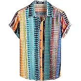 VATPAVE Mens Casual Hawaiian Floral Shirts Short Sleeve Button Down Tropical Shirts Beach Summer Shirts