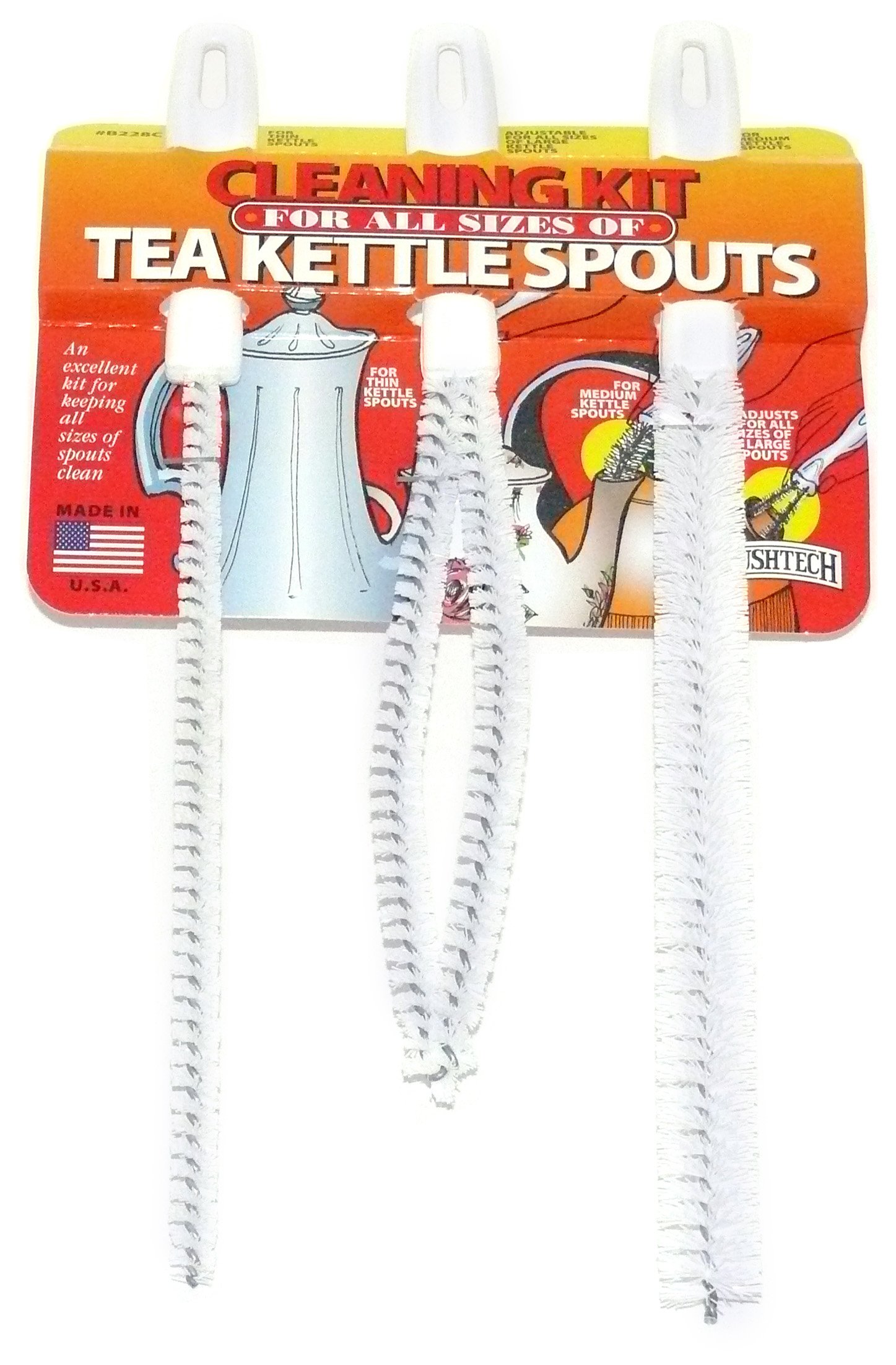 Brushtech Tea Kettle Spouts Cleaning Brush Kit B228C