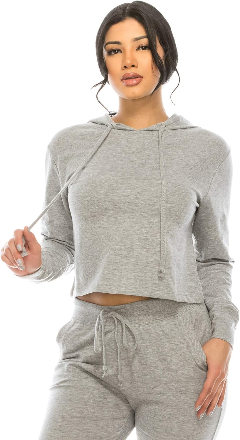 active hooded crop top
