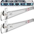 IRONWALLS 2 Packs Commercial Door Push Bar Panic Exit Device With Alarm, 27.5" Stainless Steel for Exit Doors, Emergency Hardware With Exterior Handle, Fit for 27"-41" Doors