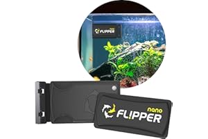 FL!PPER Flipper Magnetic Aquarium Glass Cleaner & Fish Tank Accessories | Effortless Algae Remover for Fish Tank (Nano)