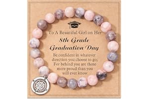 Shonyin Graduation Gifts for Her 2025, 8th 5th 6th Graduation Compass Bracelet College Law Middle High Master Degree Nurse Phd Graduation Gifts for Girls