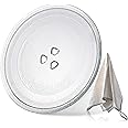 9.6" / 24.5cm Microwave Plate Replacement - Microwave Glass Turntable for Fits Virtually All Small Microwaves - Microwave Glass Plate Dishwasher Safe