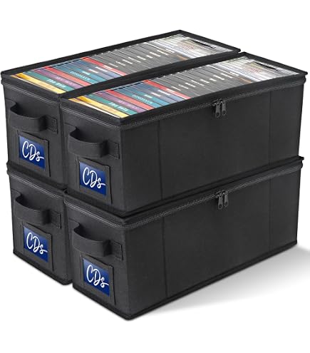 Amazon.com: CCidea 4 Pack DVD Storage Box with Clear Window, DVD