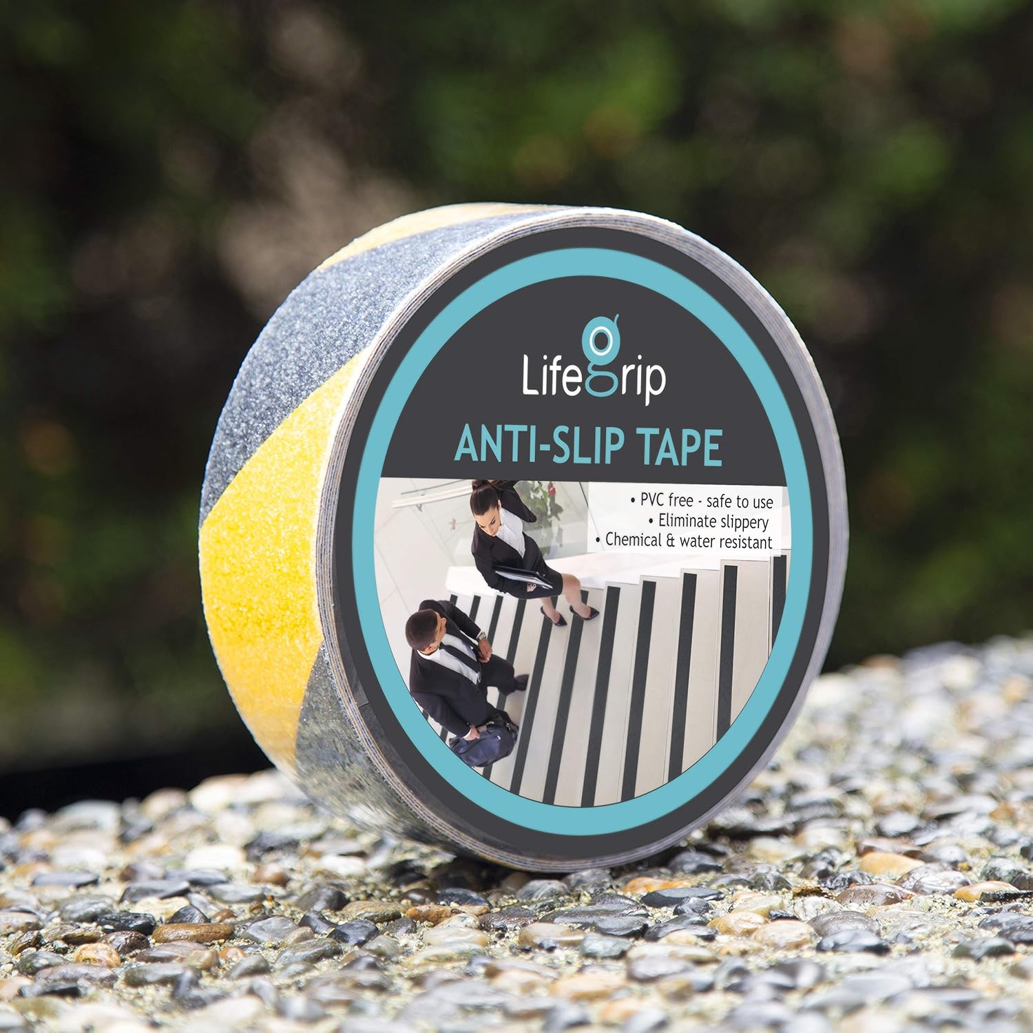 LifeGrip Anti Slip Traction Tape, 2 Inch x 60 Foot, Best Grip, Friction, Abrasive Adhesive for Stairs, Safety, Tread Step, Indoor, Outdoor, Caution Yellow/Black: Home Improvement