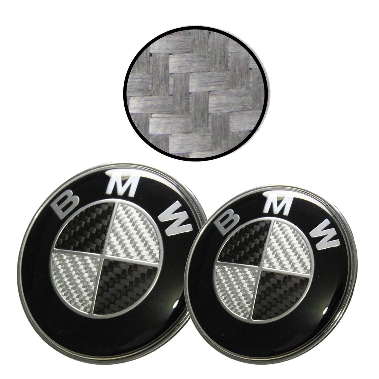 7pc Carbon BMW WHEEL RIMS CENTRE CAPS Emblem BMW 1 3 5 7 Z3 Z4 X3 E39