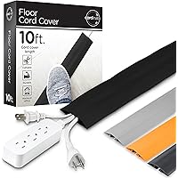 Cordinate 10 ft Cord Cover Floor, Cord Protector, Cord Management, Cord Concealer, Cable Hider and Cable Raceway, Extension C
