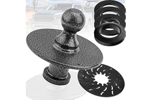 TOWGUARD 2085295 Kingpin to Gooseneck Ball Adapter - 2-5/16'' Fifth Wheel Gooseneck Ball Hitch Adapter, Fit for Tractor or Trailer Fifth Wheels, Load Capacity 30,000 lbs, with Four Washer