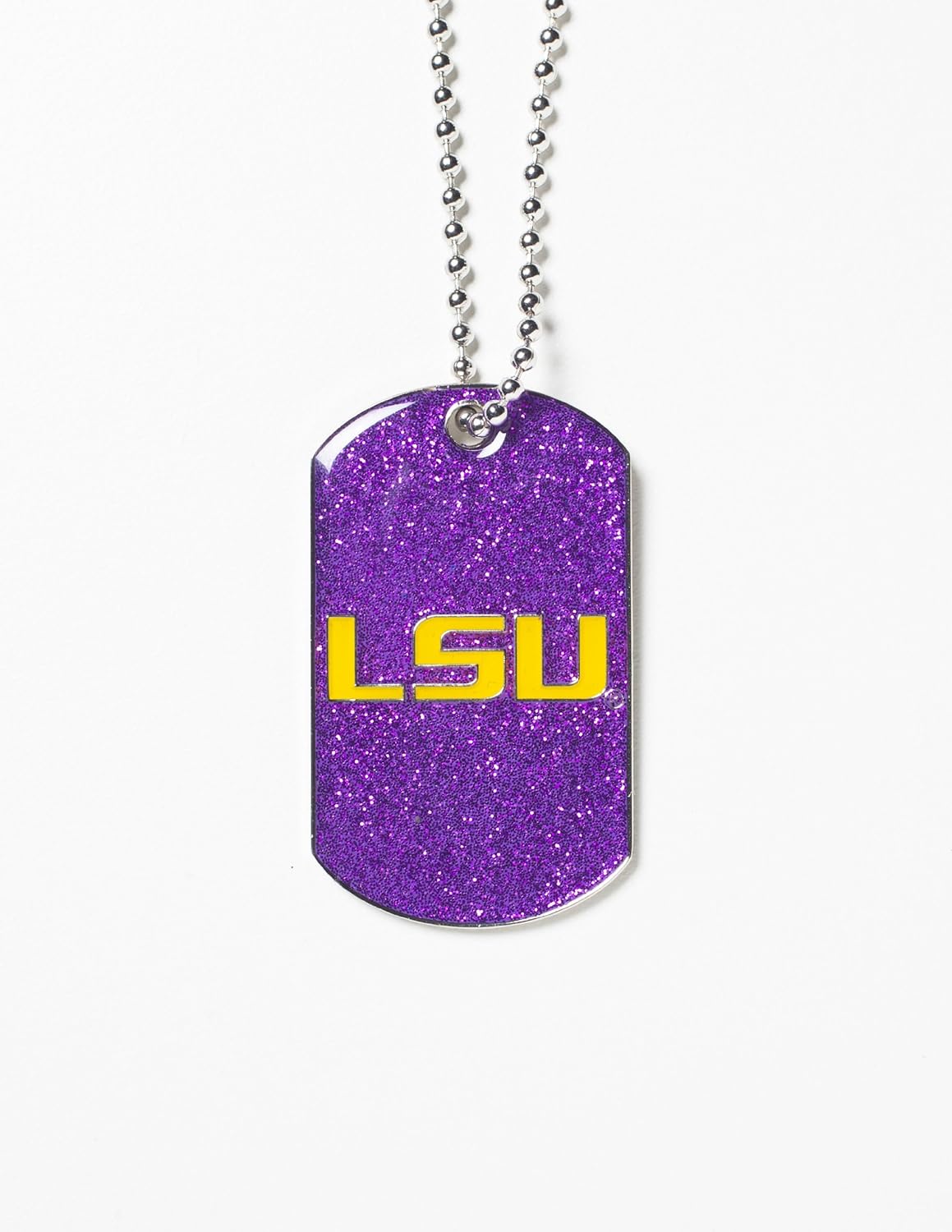 glitter dog tag